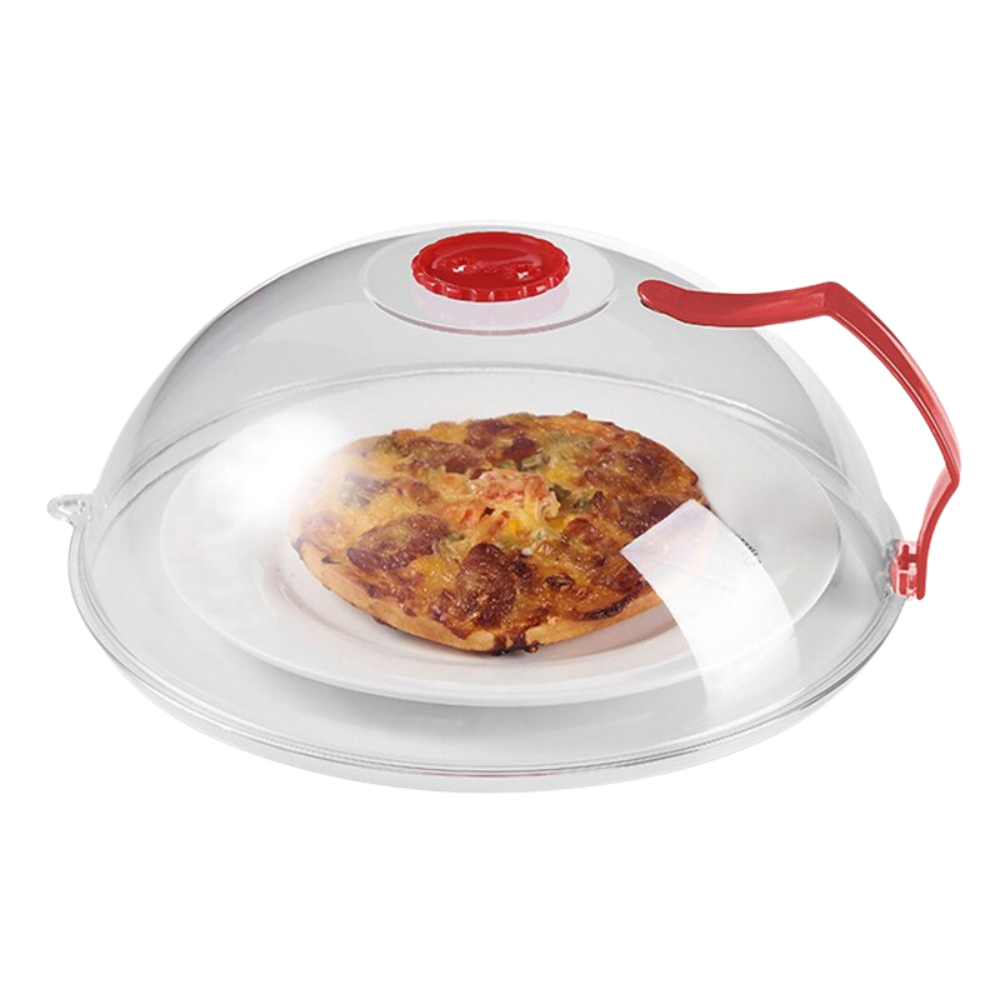 Couvercle protecteur anti-éclaboussures pour micro-ondes -Rouge/ - Ozerty