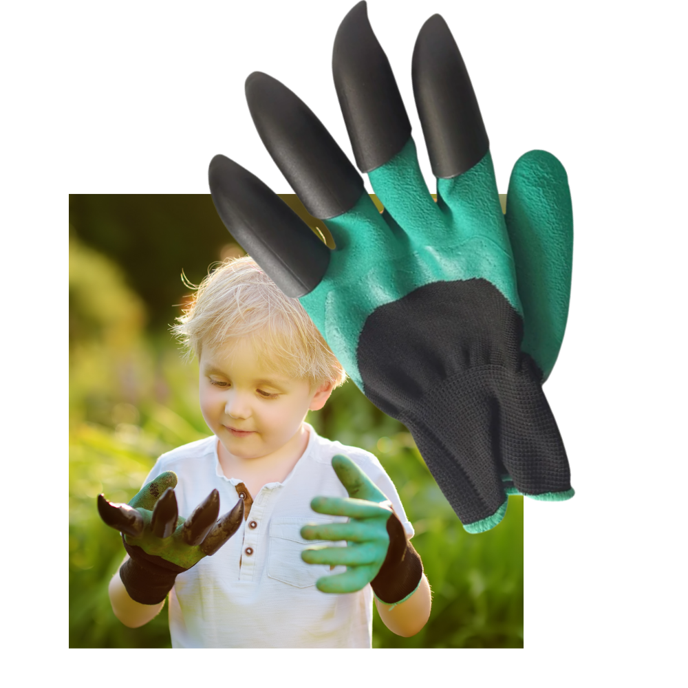 Gants de jardinage avec griffes - Ozerty