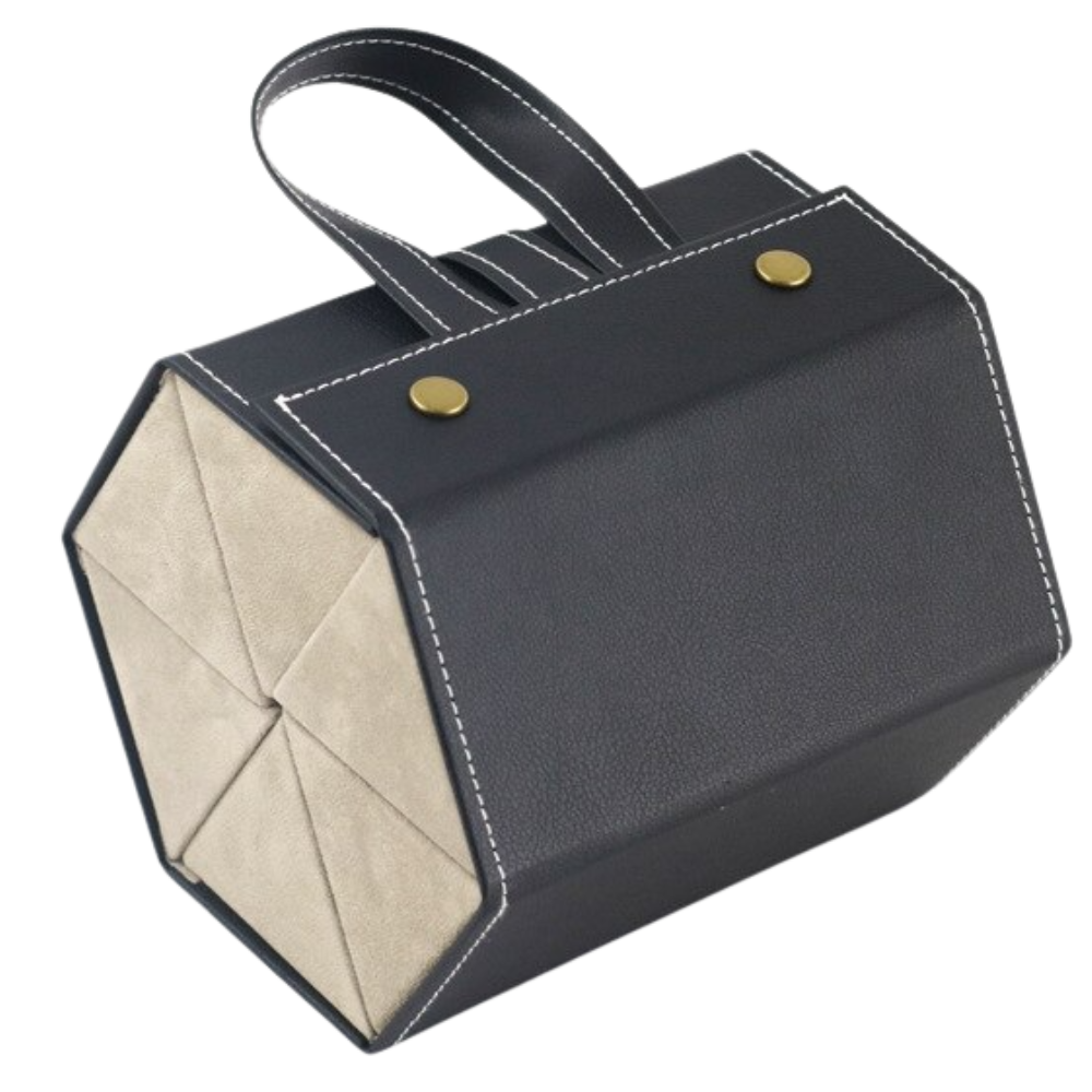 Boîte de rangement pour lunettes -Noir/6 fentes - Ozerty