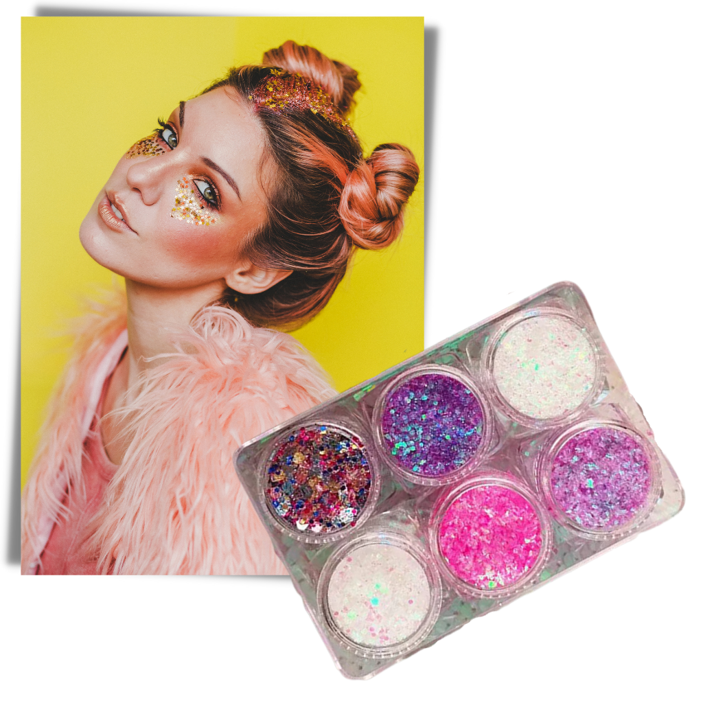 Set de paillettes pour le visage et le corps - Ozerty