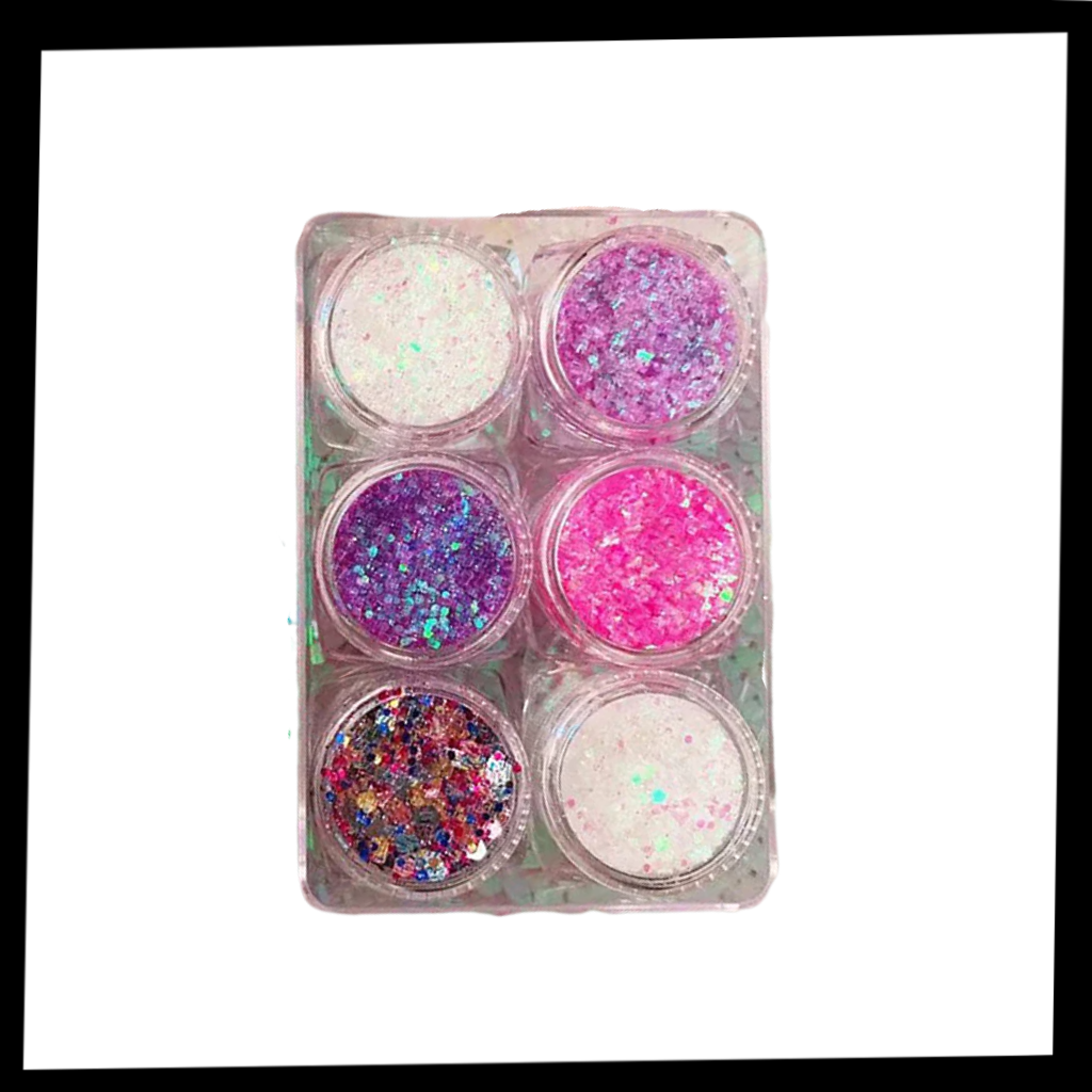 Set de paillettes pour le visage et le corps - Ozerty