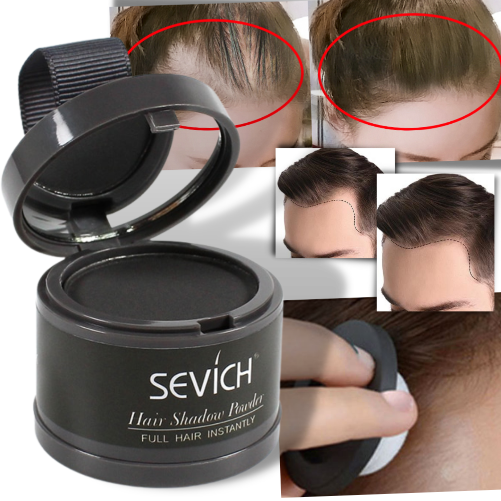 Poudre Magic Root Cover Up Vagmine - 5g Noir Pour Cacher Racines Cheveux Et Barbe