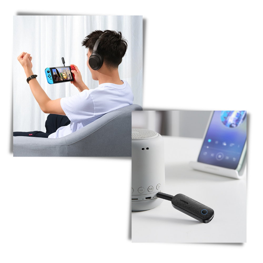 Adaptateur bluetooth sans fil avec prise jack 3.5 mm - Ozerty