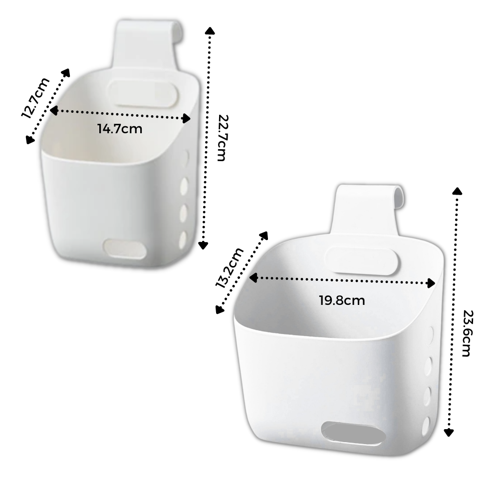 Pack de 3 paniers de rangement suspendus - Ozerty