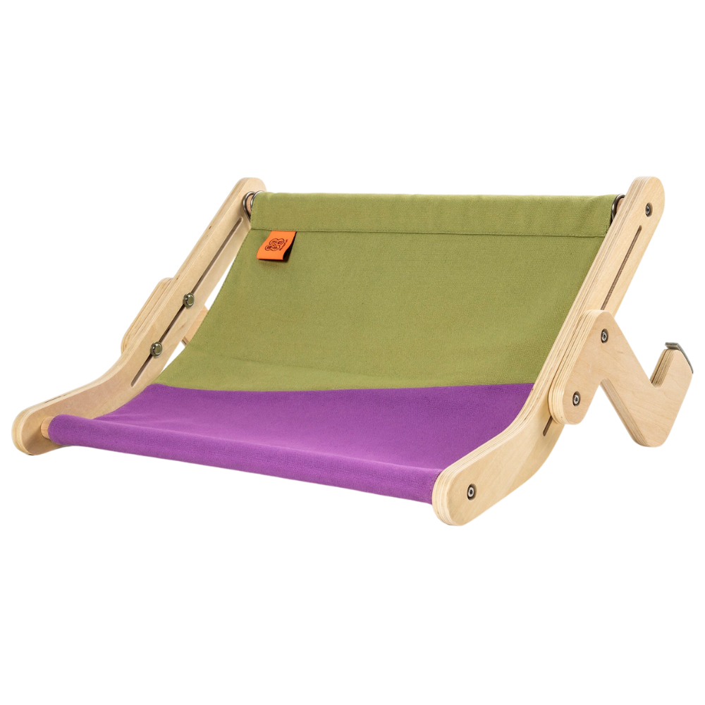 Perchoir de fenêtre en bois pour chat -Violet/   - Ozerty