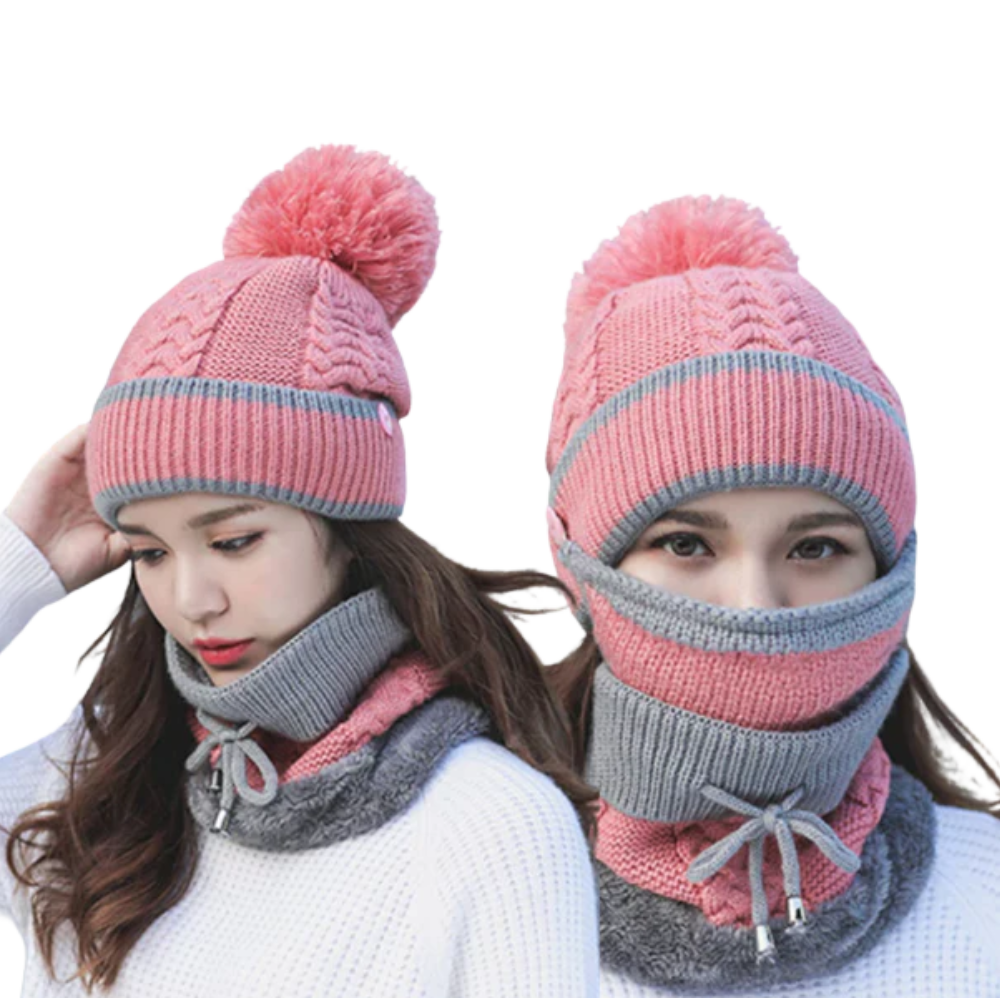 Ensemble de bonnets d'hiver -Rose/ - Ozerty