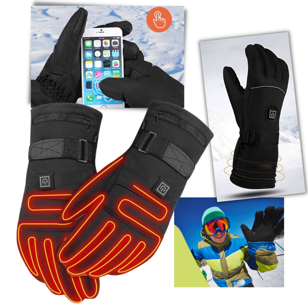 Gants chauffants électriques d'hiver