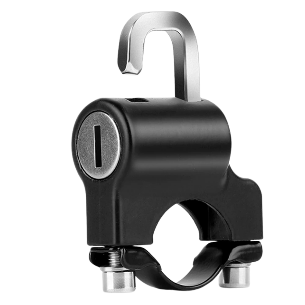 Anti-theft lock for motorcycle helmet
