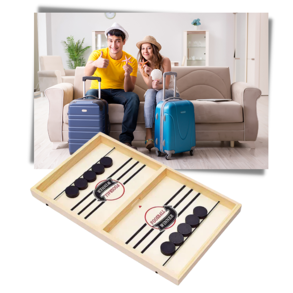 Jeu de hockey sur table en bois - Ozerty