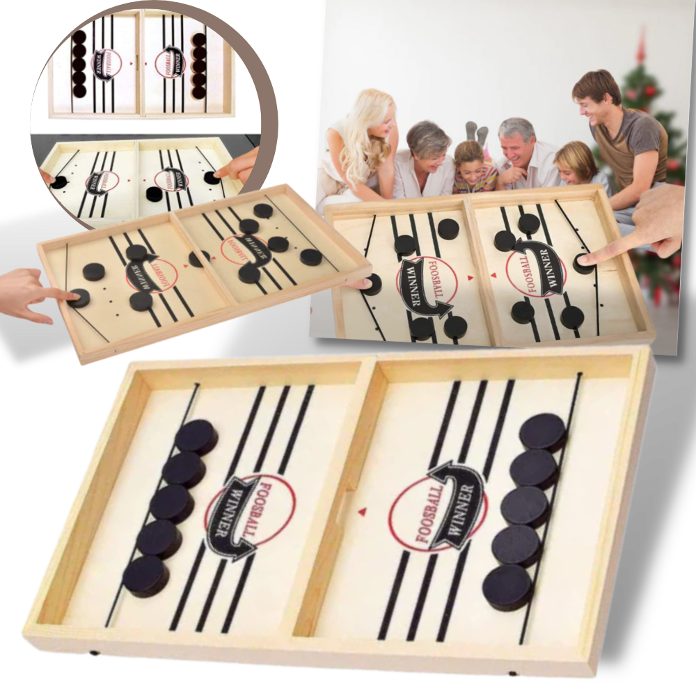 Jeu de hockey sur table en bois - Ozerty