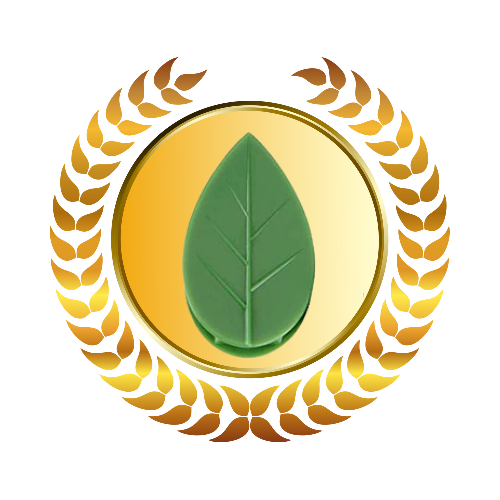 Lot de 20 attaches adhésives en forme de feuille  - Ozerty