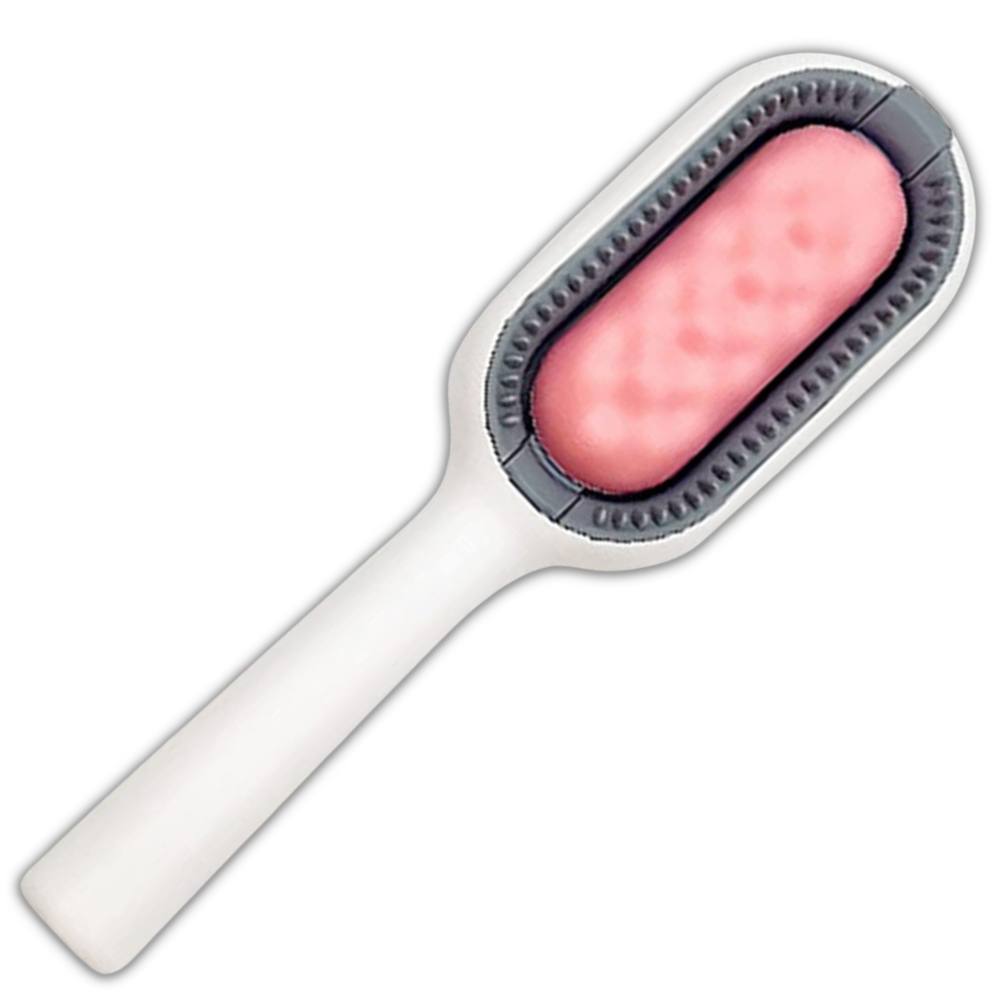 Brosse de toilettage pour animaux -Rose/Cheveux longs - Ozerty