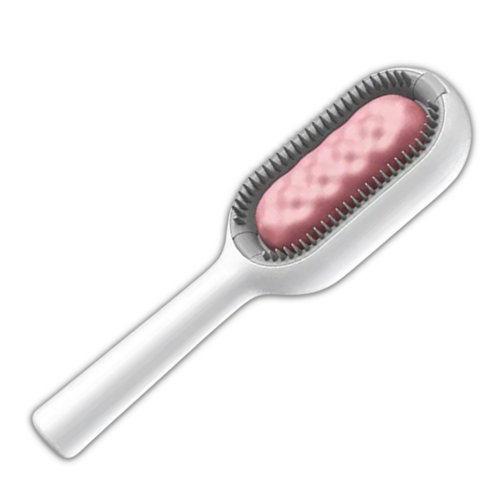 Brosse de toilettage pour animaux -Rose/Cheveux courts - Ozerty