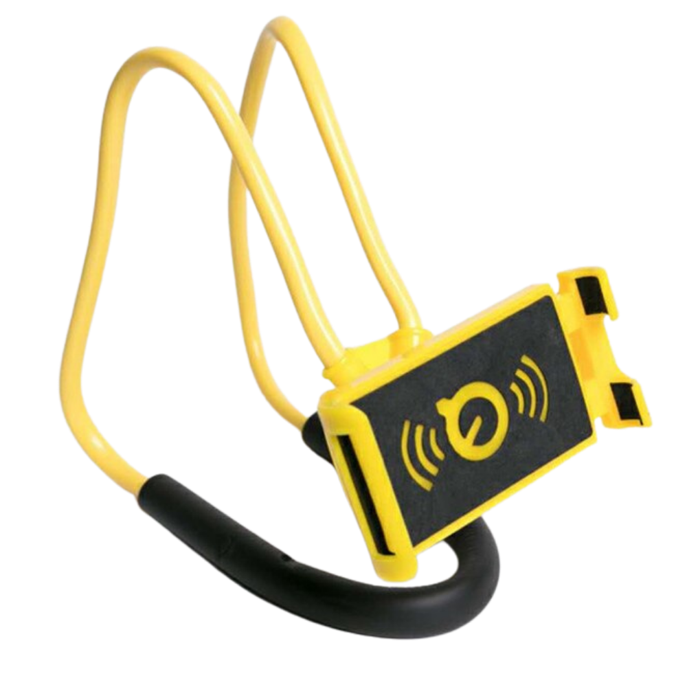 Support de téléphone pour le cou -Jaune/ - Ozerty
