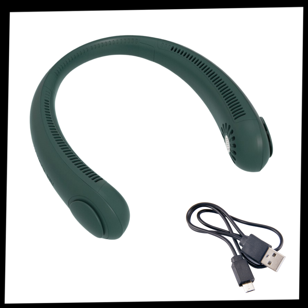 Mini ventilateur de cou rechargeable - Ozerty