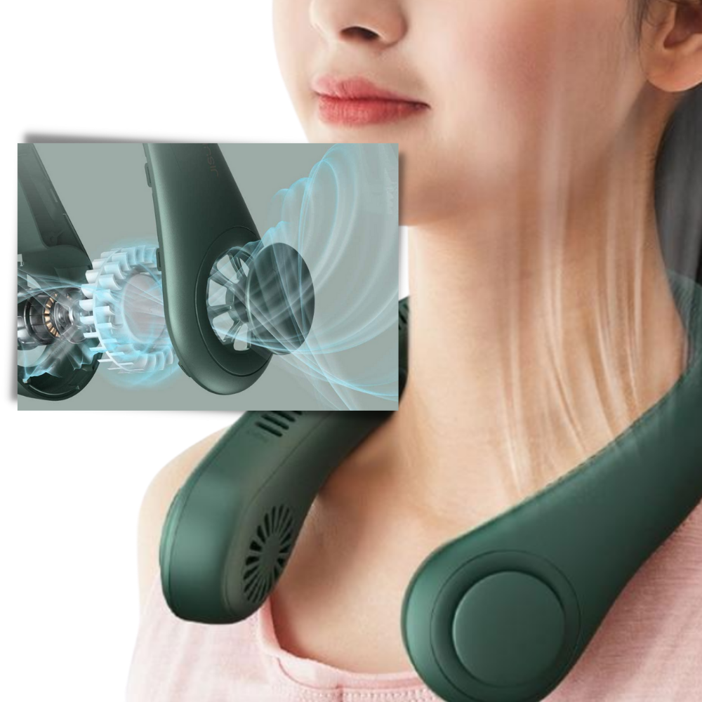 Mini ventilateur de cou rechargeable - Ozerty