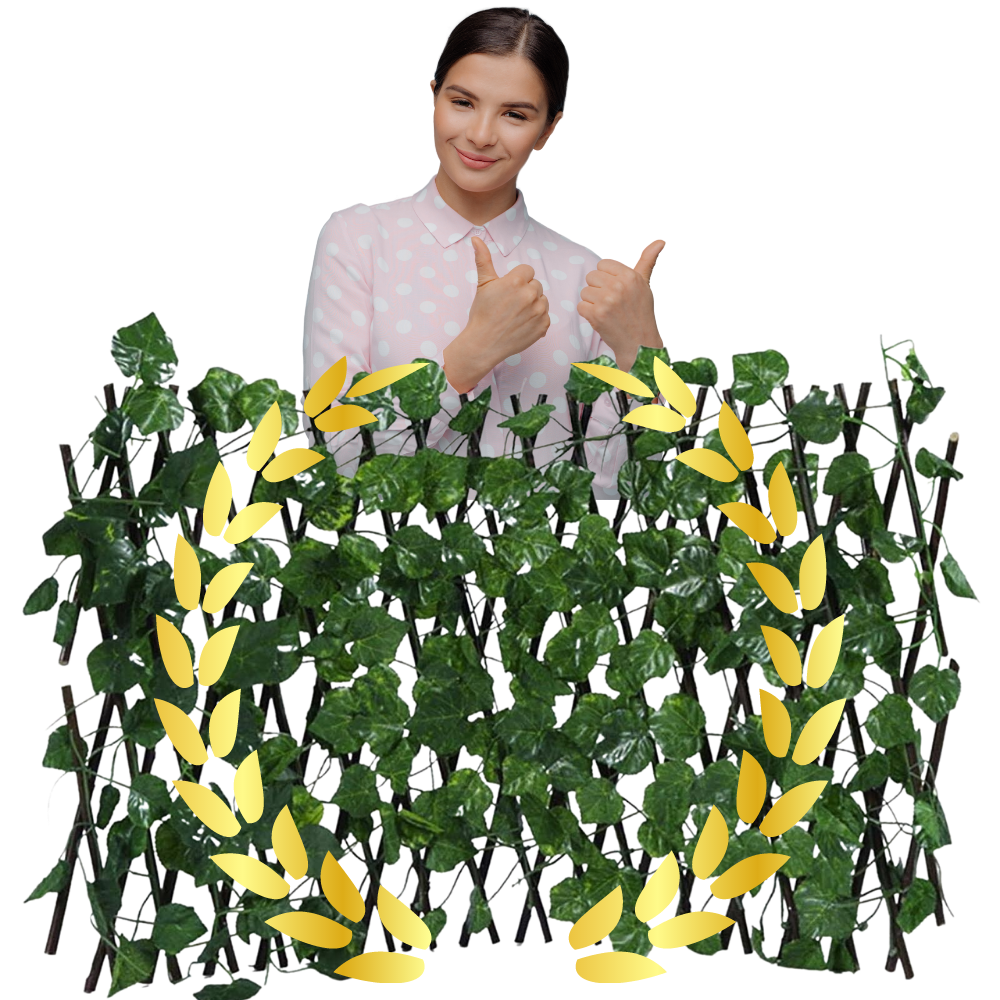 Clôture végétale artificielle rétractable - Ozerty