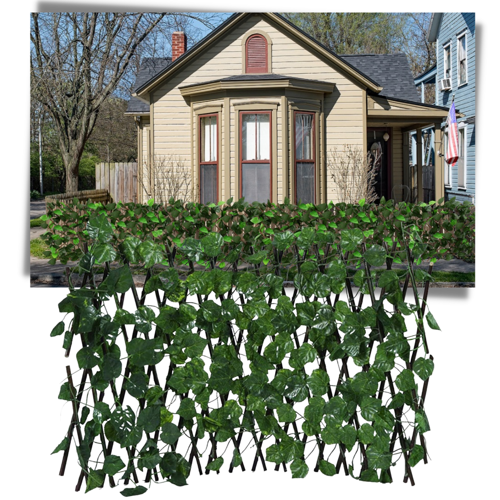 Clôture végétale artificielle rétractable - Ozerty