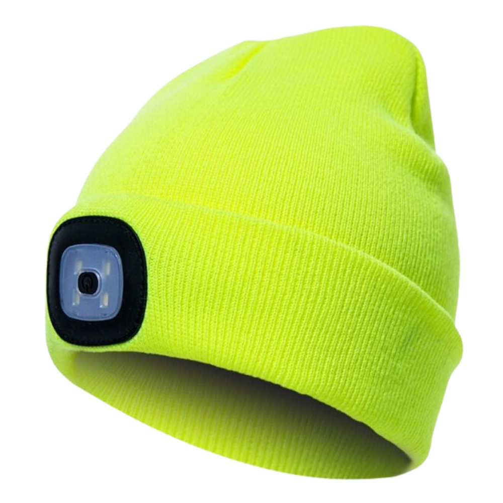 Bonnet avec lumière LED -Jaune/ - Ozerty