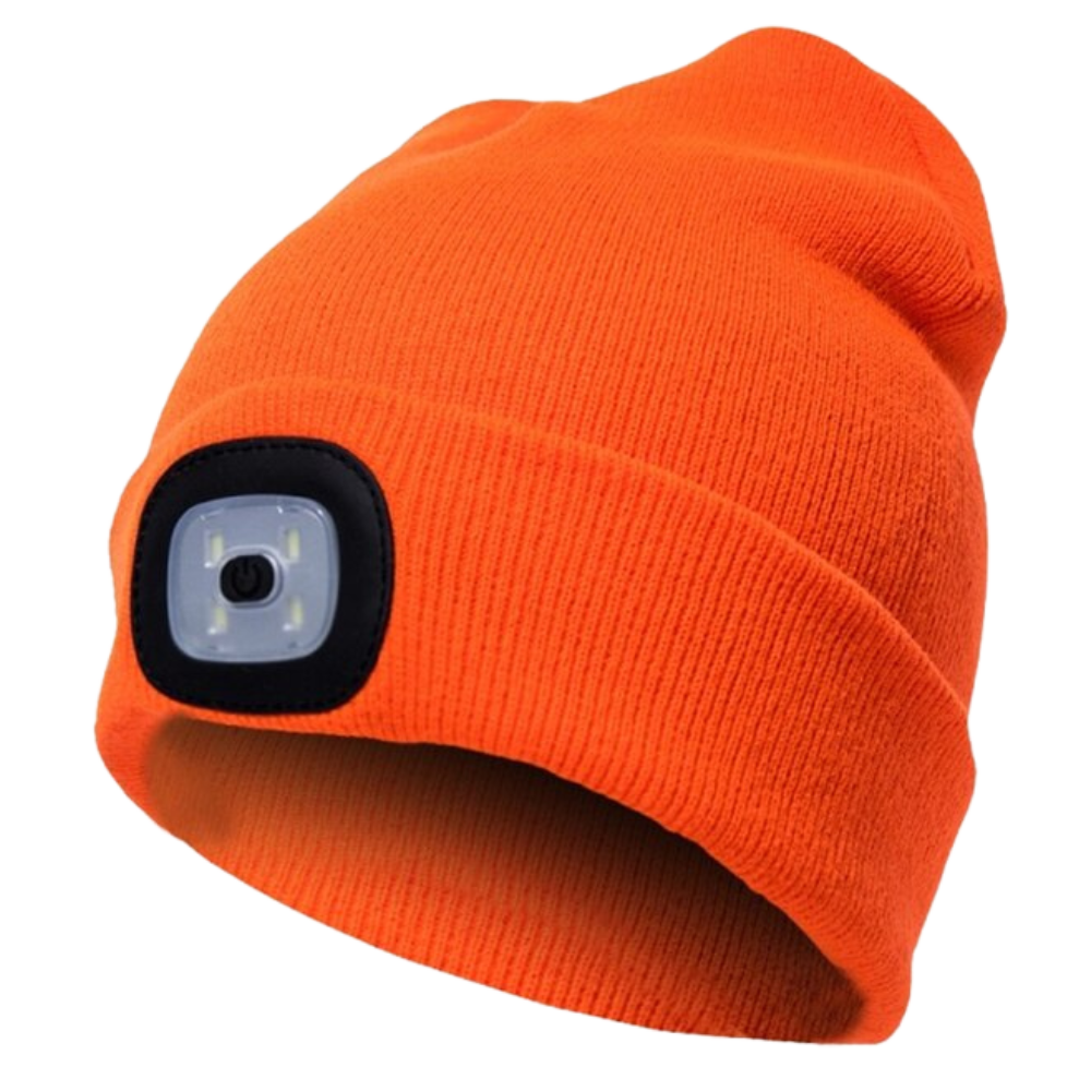 Bonnet avec lumière LED -Orange/ - Ozerty