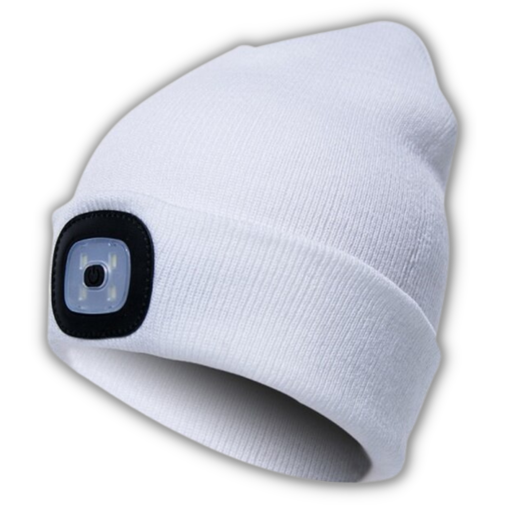 Bonnet avec lumière LED -Blanc/ - Ozerty