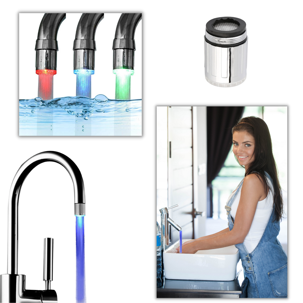 Buse de robinet avec capteur de température à couleur changeante - Ozerty