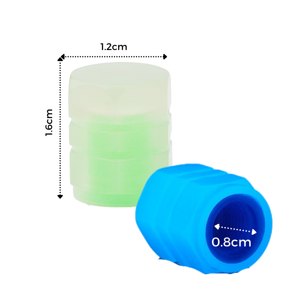 4 Bouchons de valves lumineux pour voitures - Ozerty