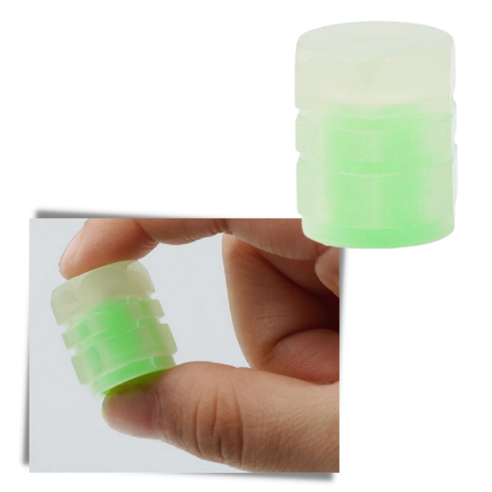 4 Bouchons de valves lumineux pour voitures - Ozerty