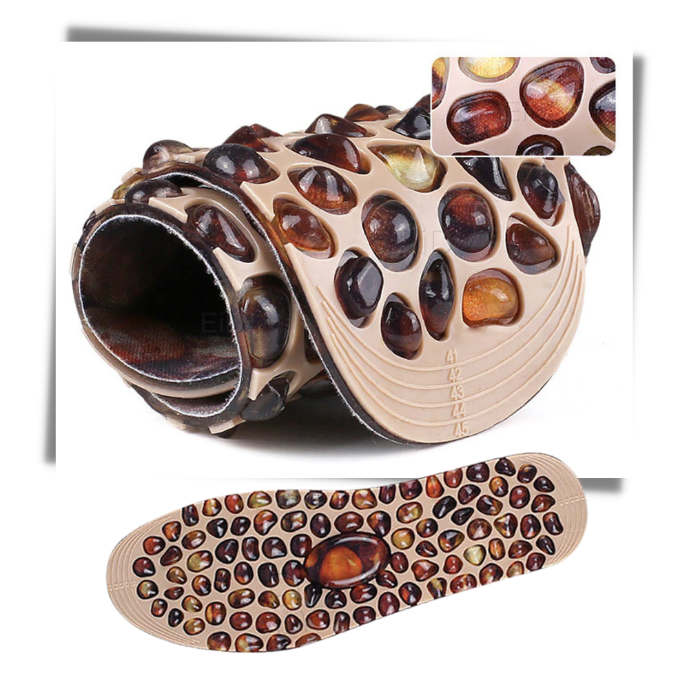 Semelle intérieure massante à motif de galets - Ozerty