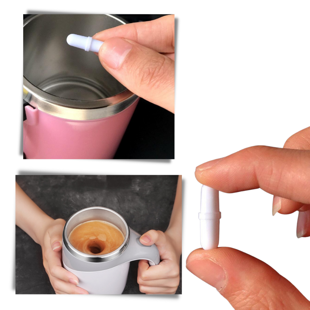 Lot de 5 agitateurs magnétiques pour tasse - Ozerty