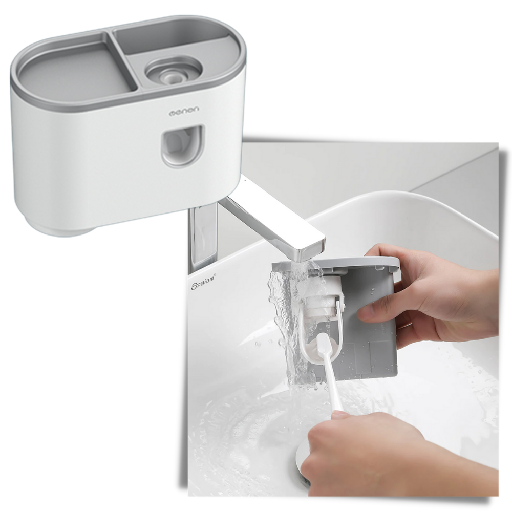 Support de distributeur de dentifrice tout-en-un - Ozerty