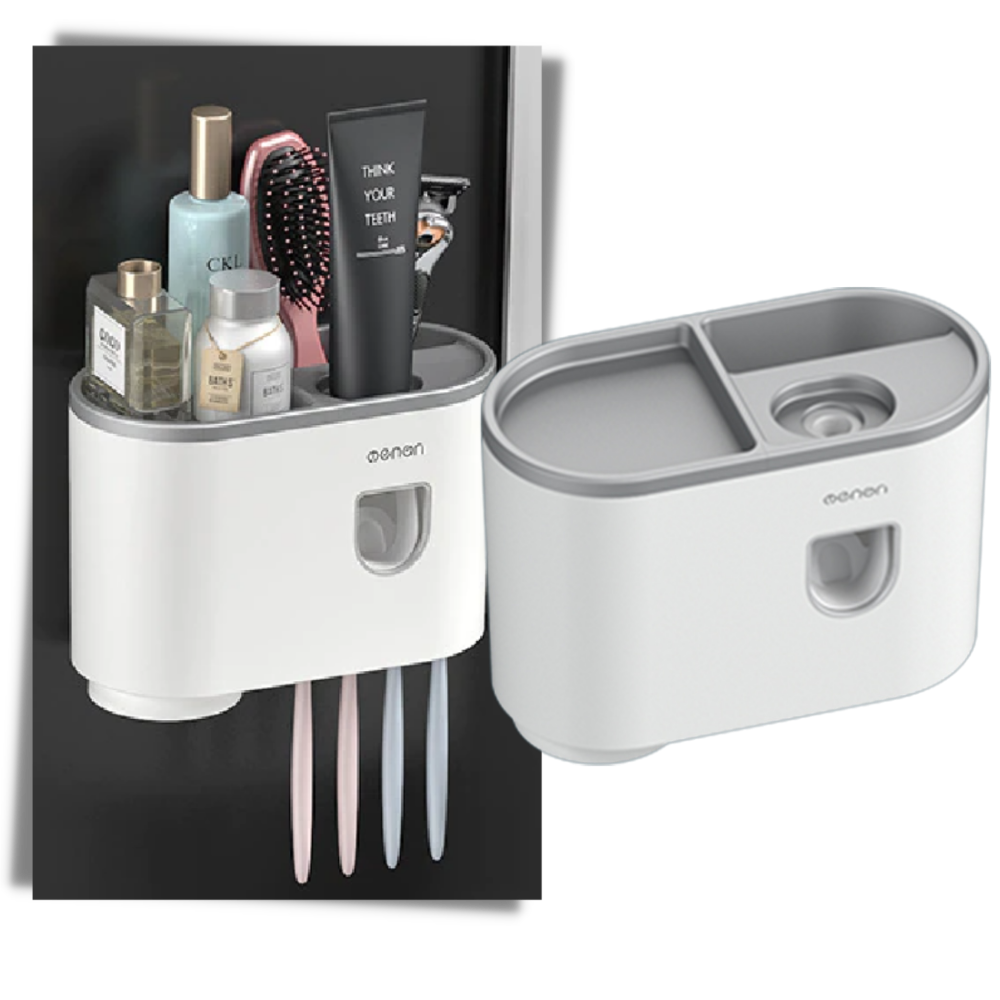 Support de distributeur de dentifrice tout-en-un - Ozerty