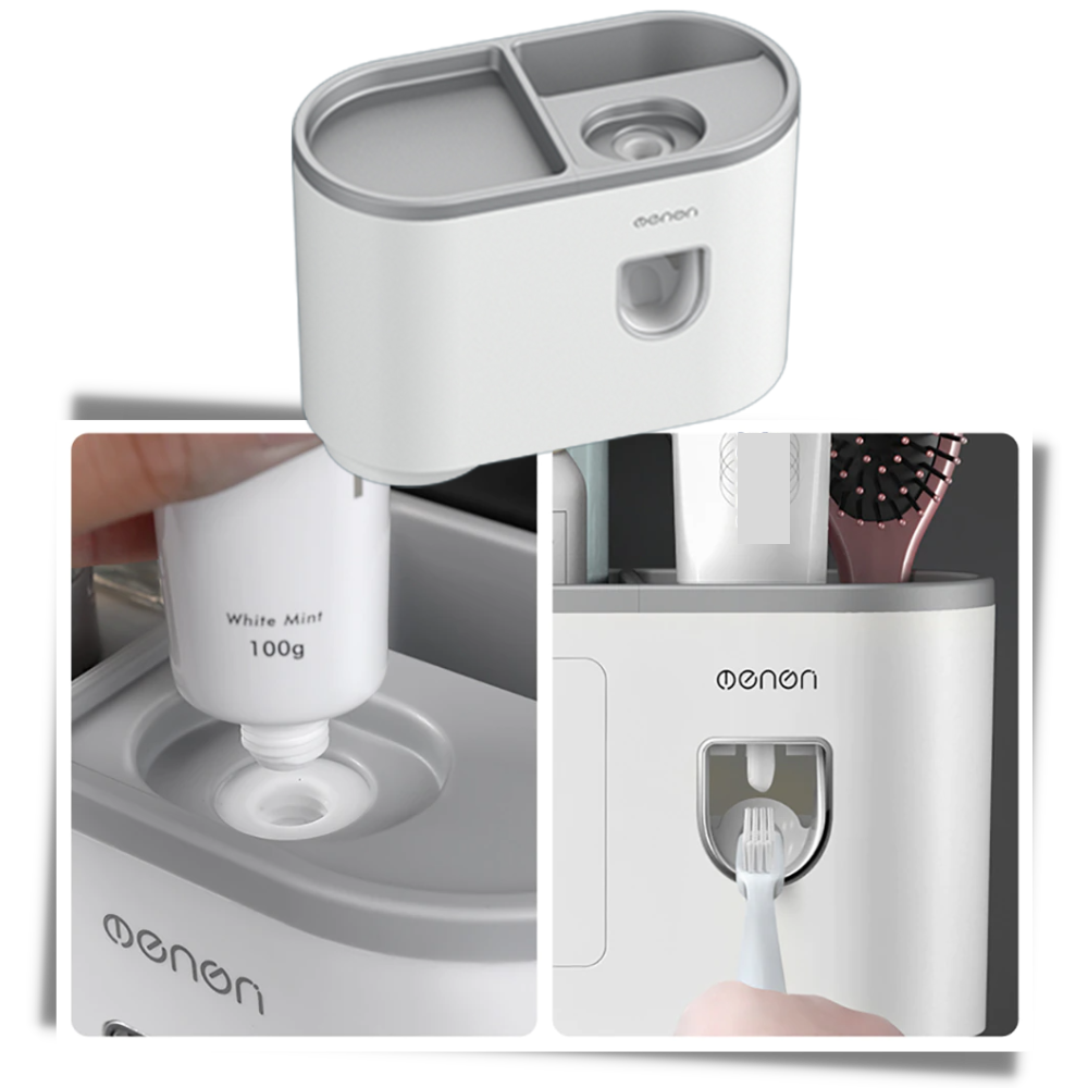 Support de distributeur de dentifrice tout-en-un - Ozerty