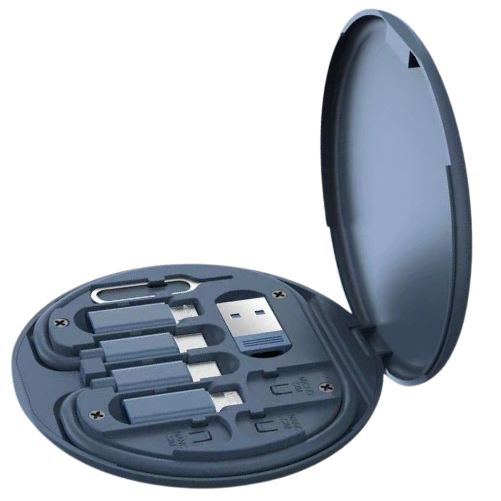 Boîte de rangement multifonctionnelle pour gadgets -Bleu/ - Ozerty