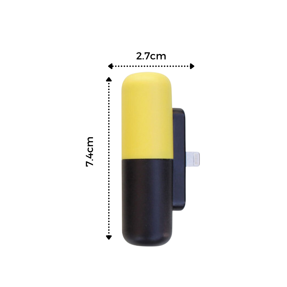 Mini-chargeur portable en forme de capsule - Ozerty