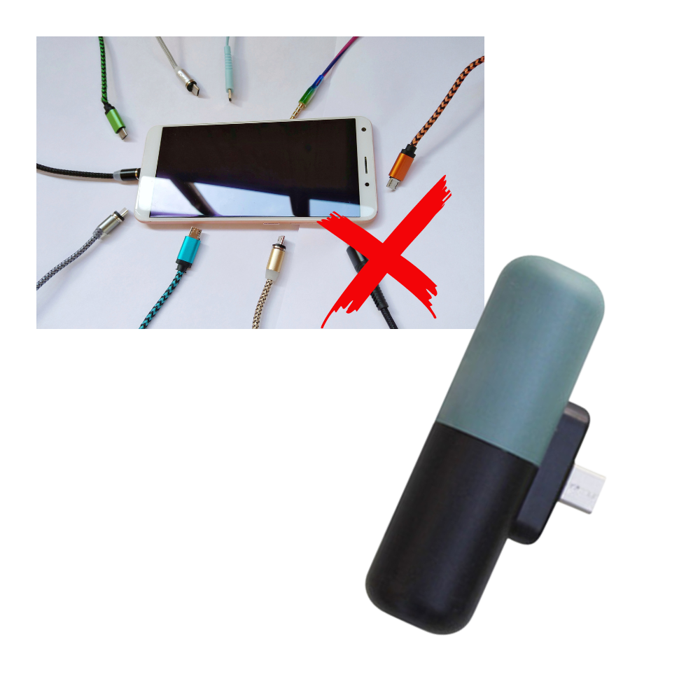 Mini-chargeur portable en forme de capsule - Ozerty