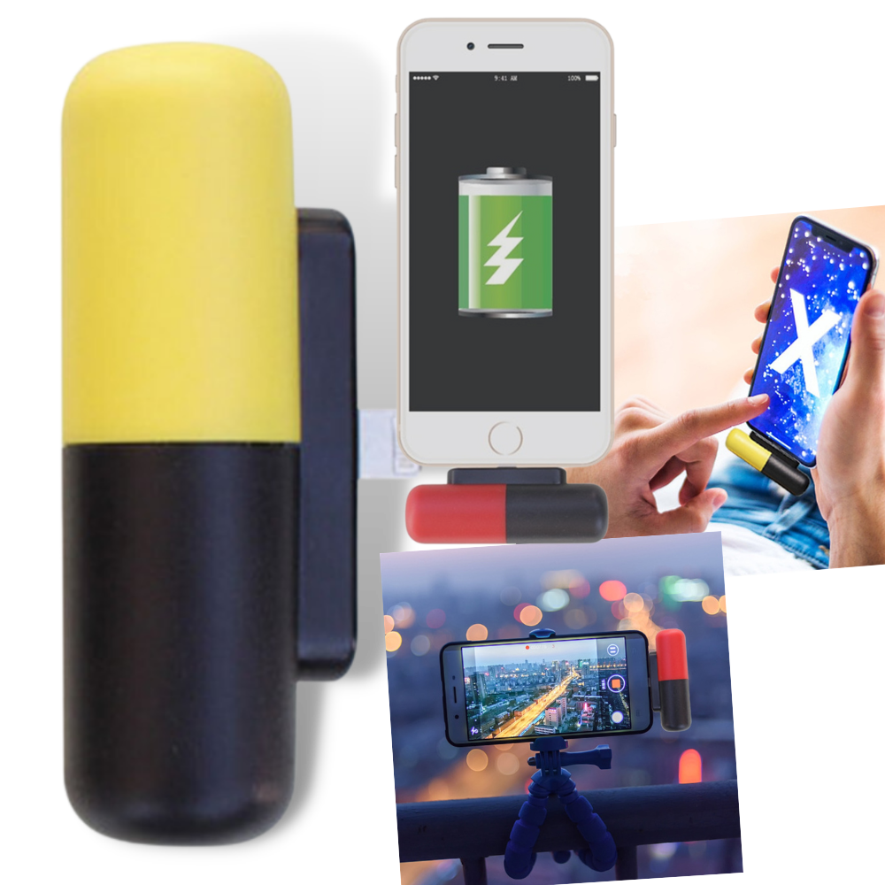 Mini-chargeur portable en forme de capsule - Ozerty