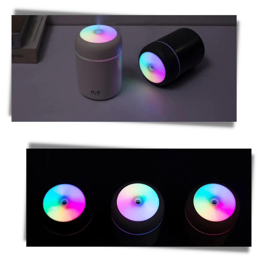 Mini humidificateur d'air et diffuseur d'huiles essentielles - Ozerty