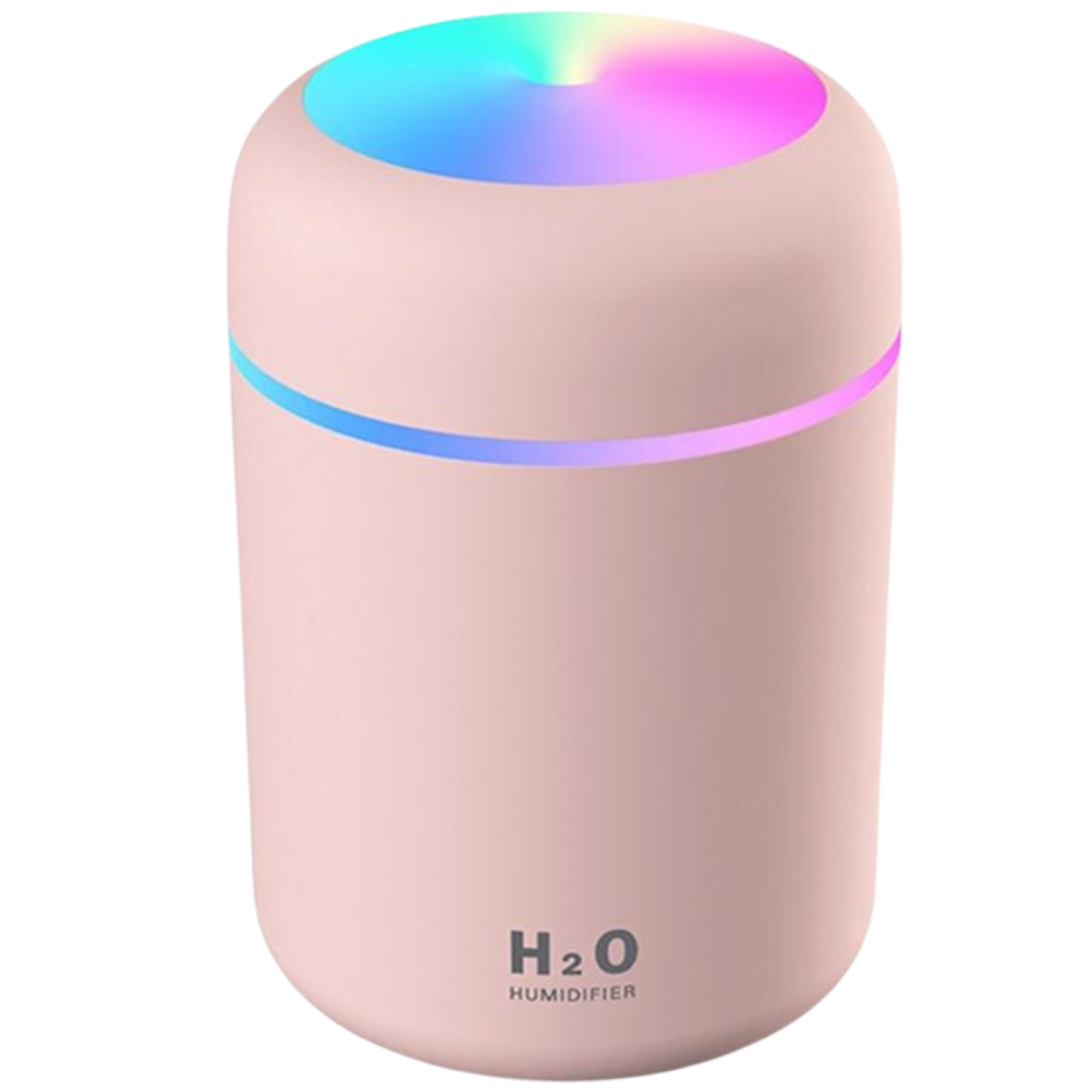 Mini humidificateur d'air et diffuseur d'huiles essentielles -Rose/ - Ozerty