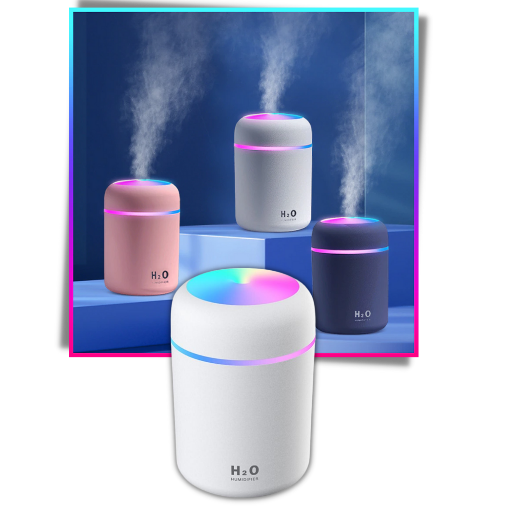 Mini humidificateur d'air et diffuseur d'huiles essentielles - Ozerty