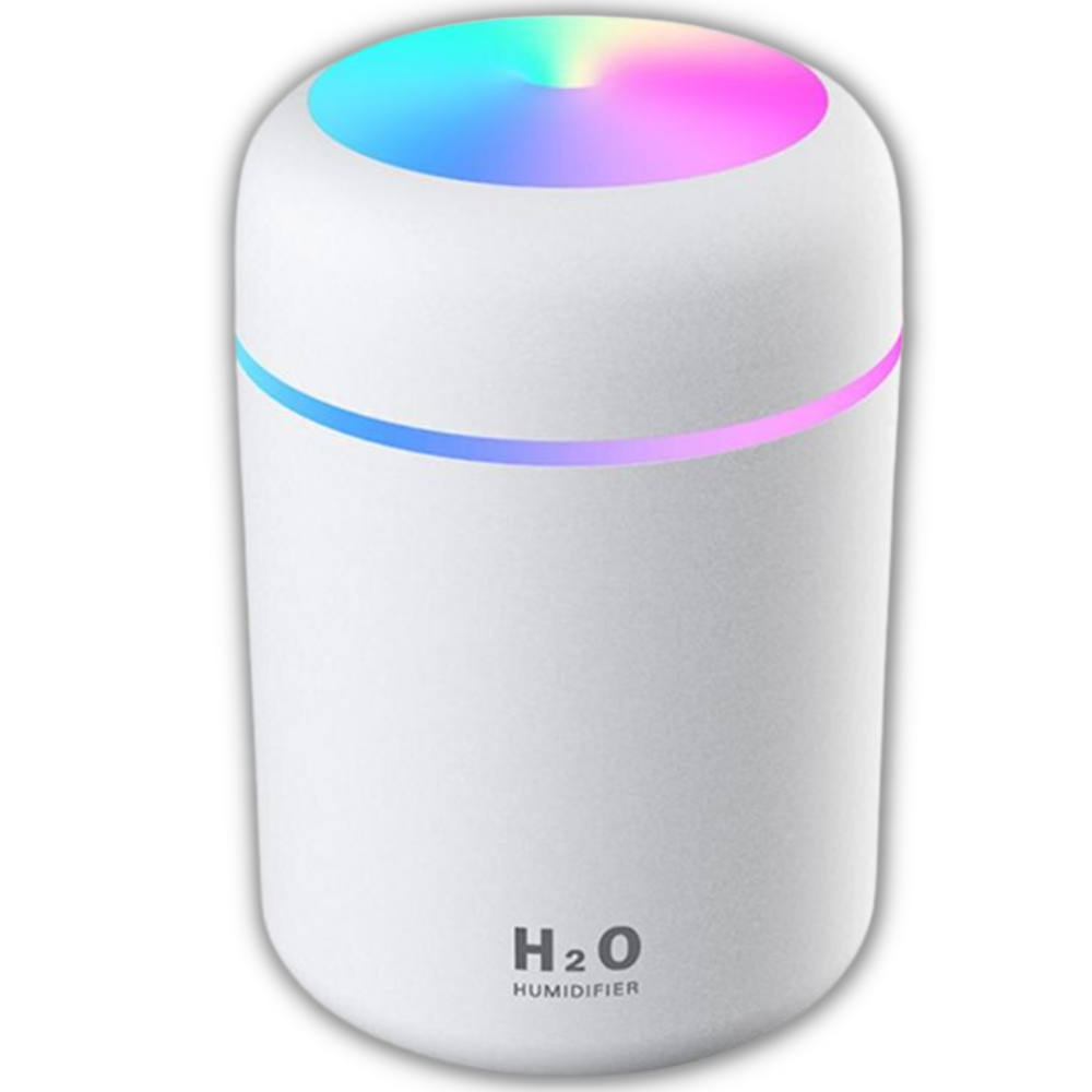Mini humidificateur d'air et diffuseur d'huiles essentielles -Blanc/   - Ozerty