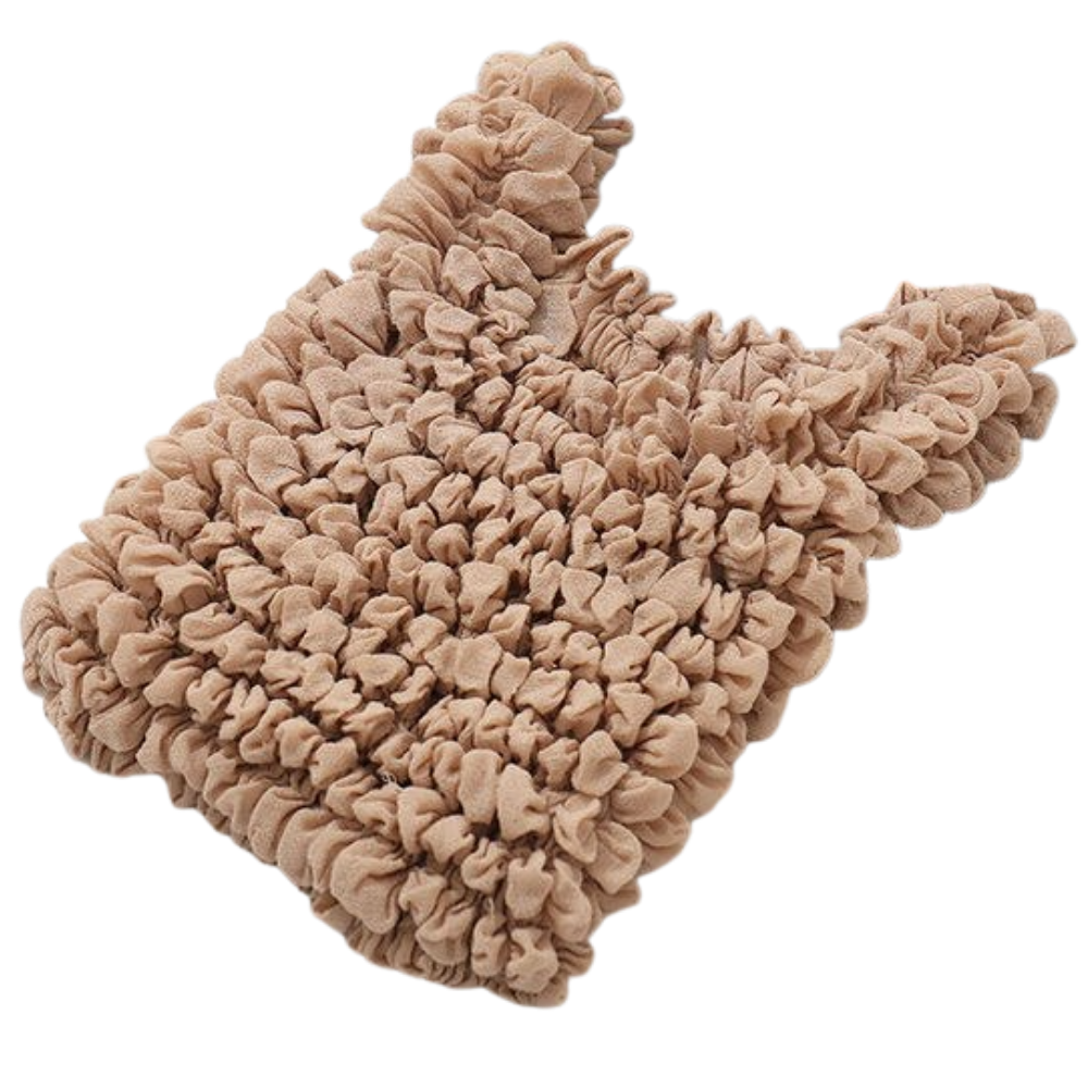 Sac à provisions plissé extensible -Marron/ - Ozerty