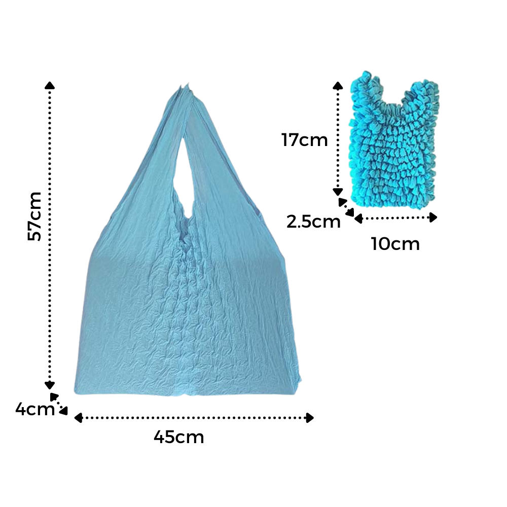 Sac à provisions plissé extensible - Ozerty