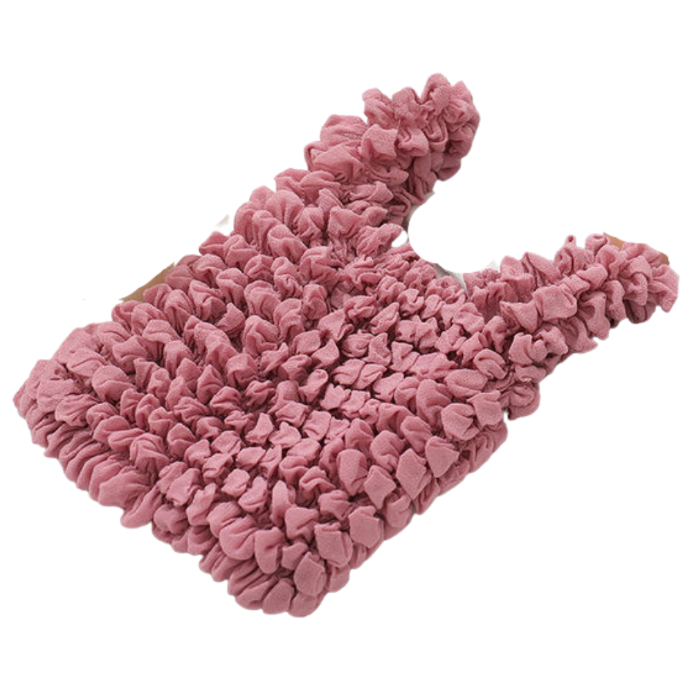 Sac à provisions plissé extensible -Rose/ - Ozerty