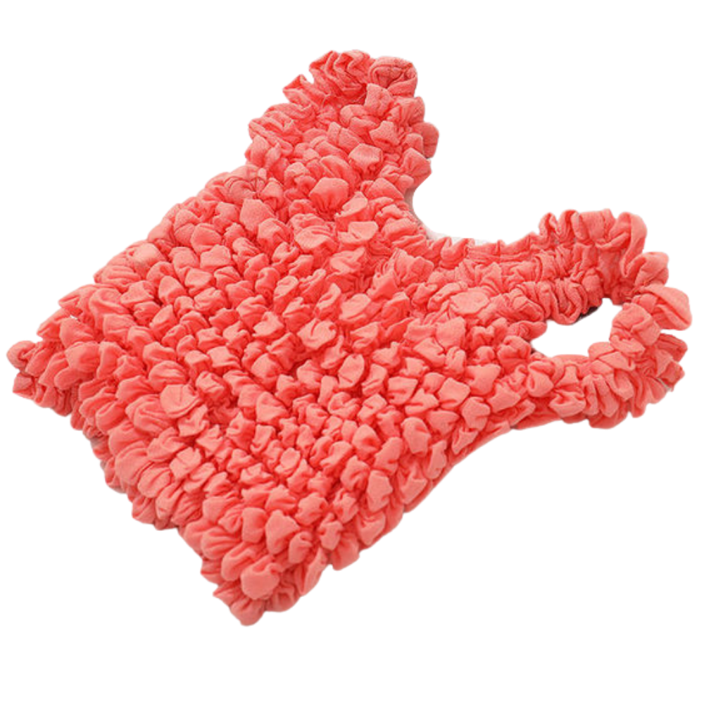 Sac à provisions plissé extensible -Tangerine/ - Ozerty