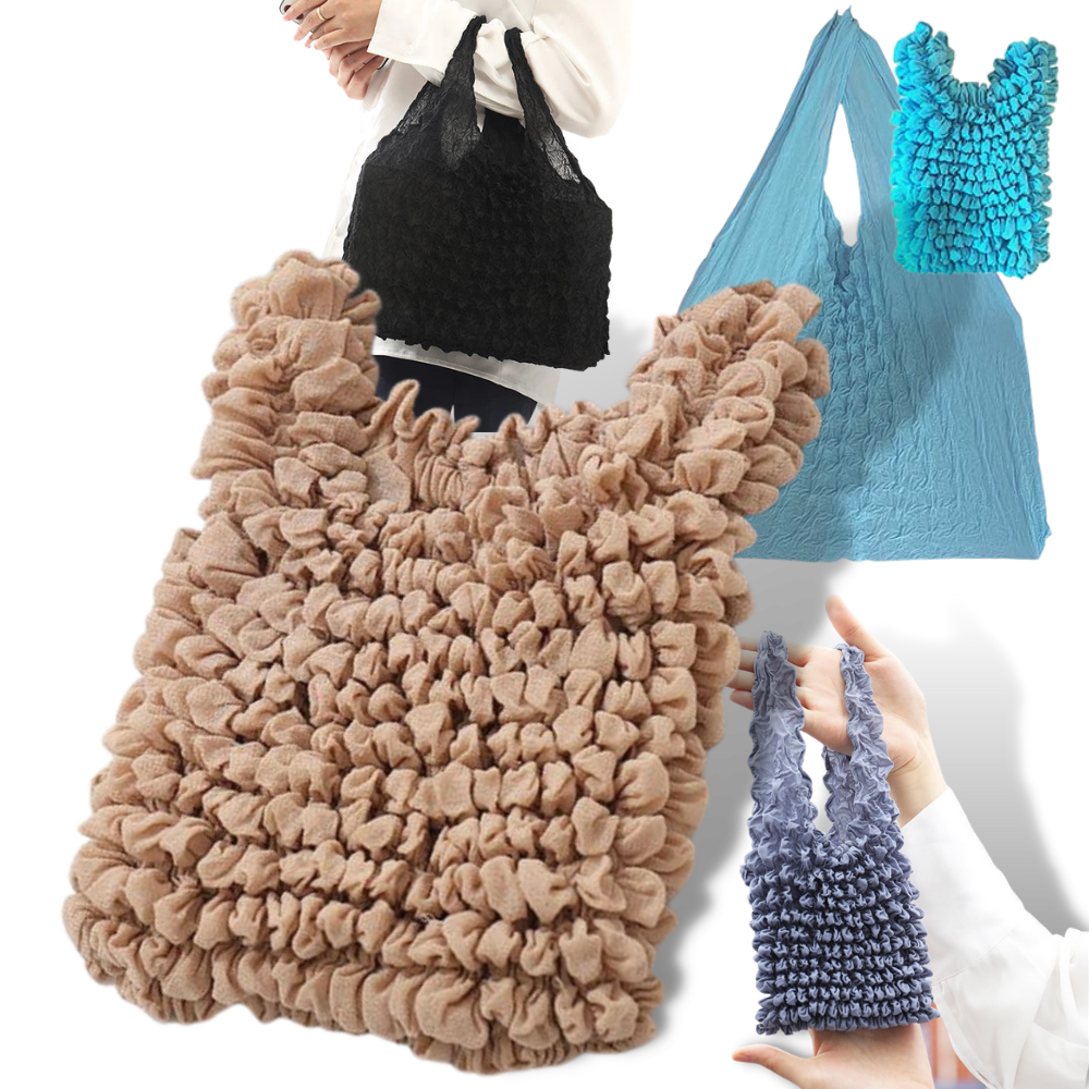 Sac à provisions plissé extensible - Ozerty