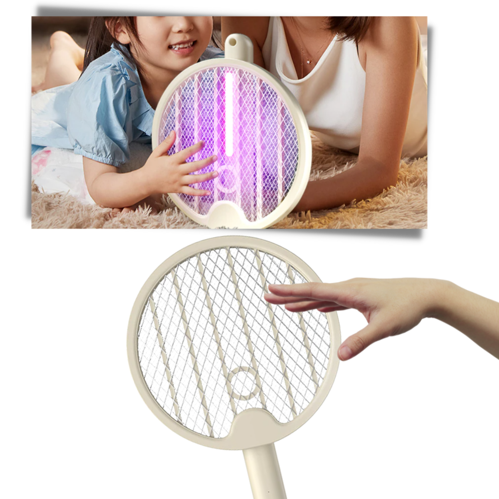 Raquette anti-moustique pliable 2-en-1 - Ozerty