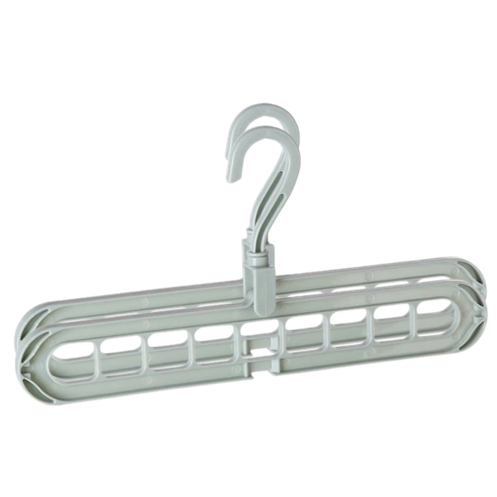 Lot de 2 cintres gain de place -Vert/ - Ozerty