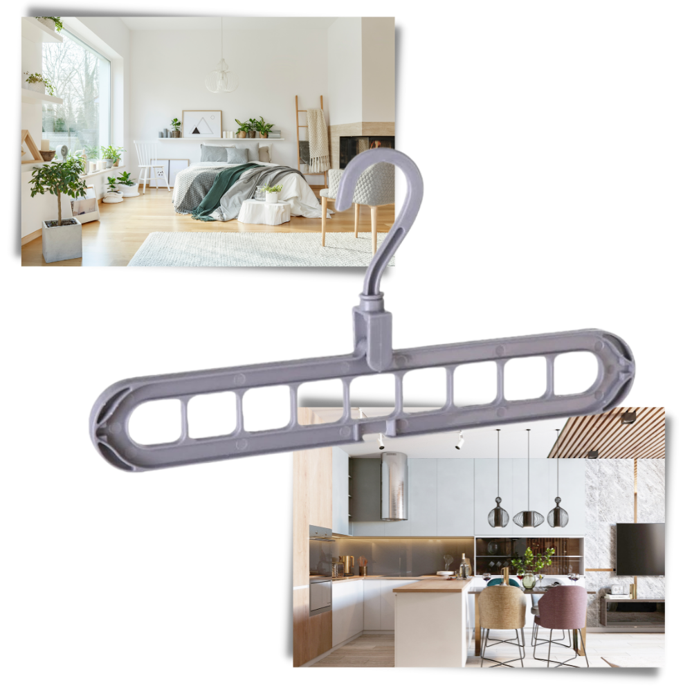 Lot de 2 cintres gain de place - Ozerty