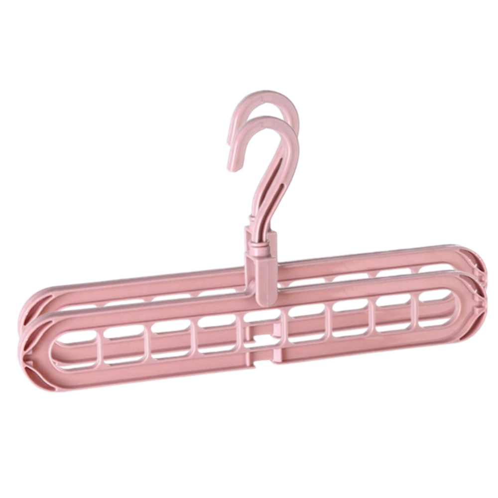 Lot de 2 cintres gain de place -Rose/   - Ozerty